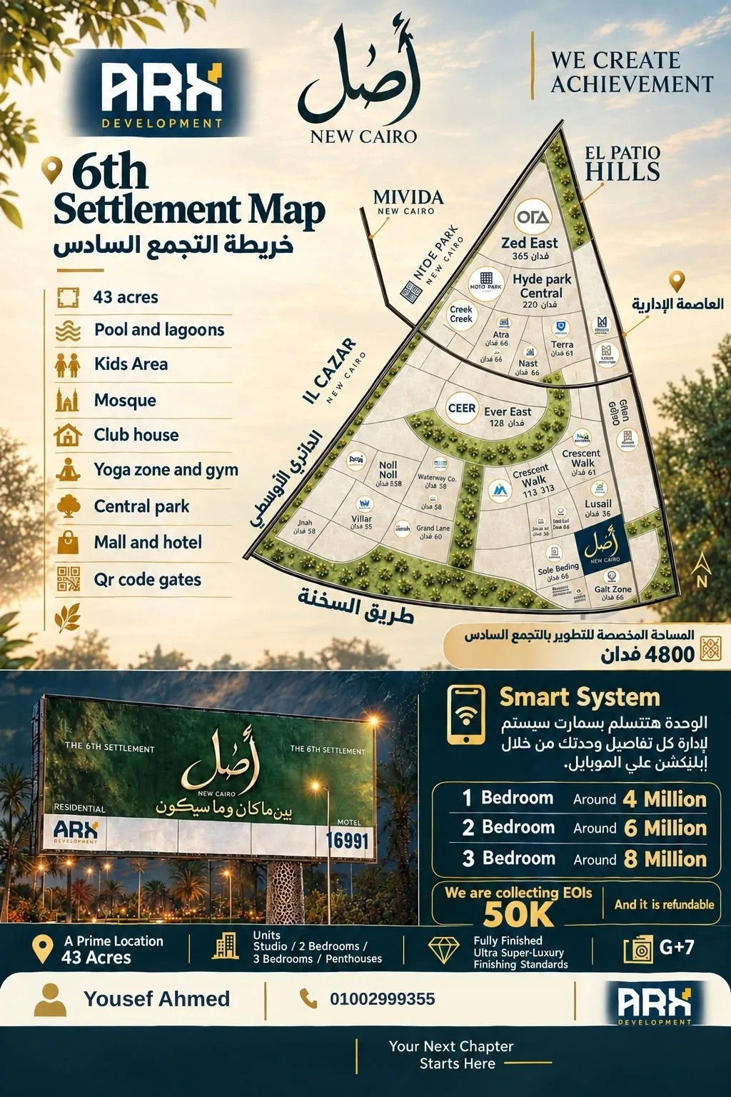 ملخص معلومات موقع وخدمات مشروع أصل